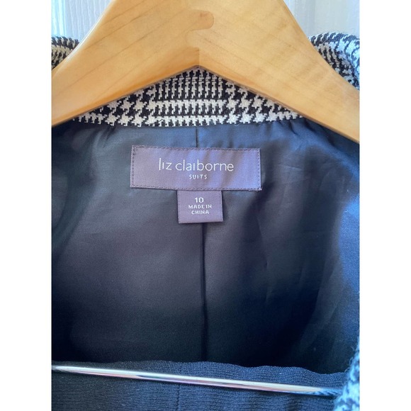 Womens Liz Claiborne Houndstooth 2 Piece Pant Suit 10 NEW - Picture 7 of 16